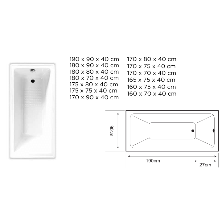 Explore the elegance of our acrylic bathtub collection for a luxurious