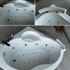 Daisy Corner Compact Luxury Jacuzzi Bathtub - 140x140cm