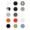 Hexagon porcelain tiles