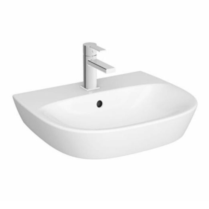 Fix to wall washbasin 59.5x48cm