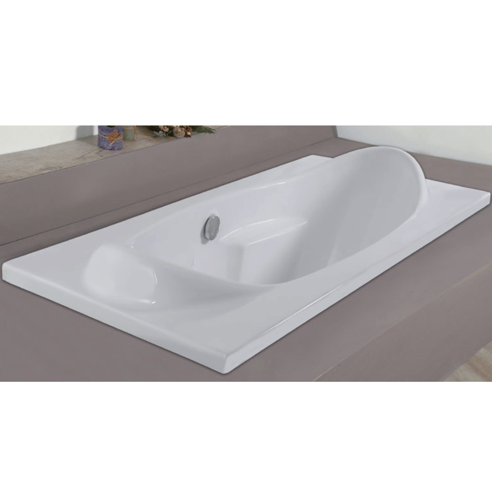 Monica inset acrylic bathtub rectangular