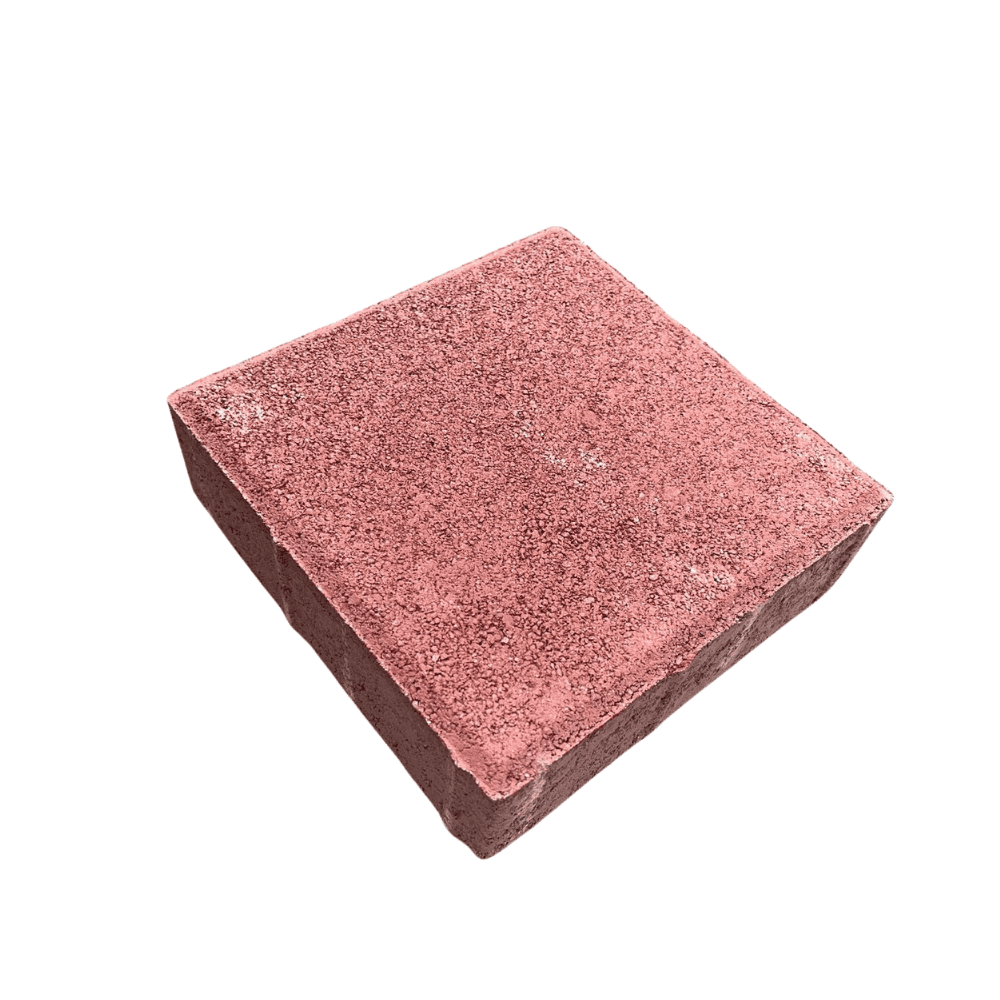 Concrete paving tile red