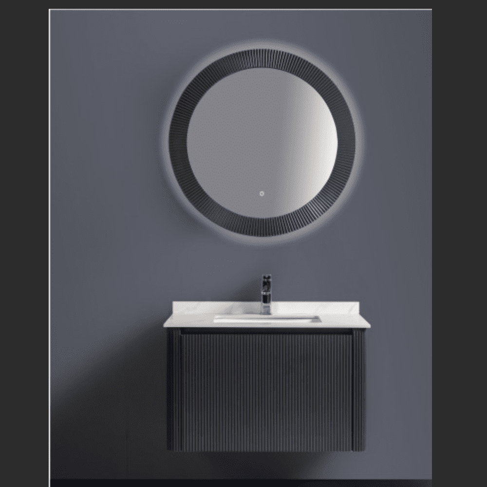 Round shape bathroom mirror cabinet