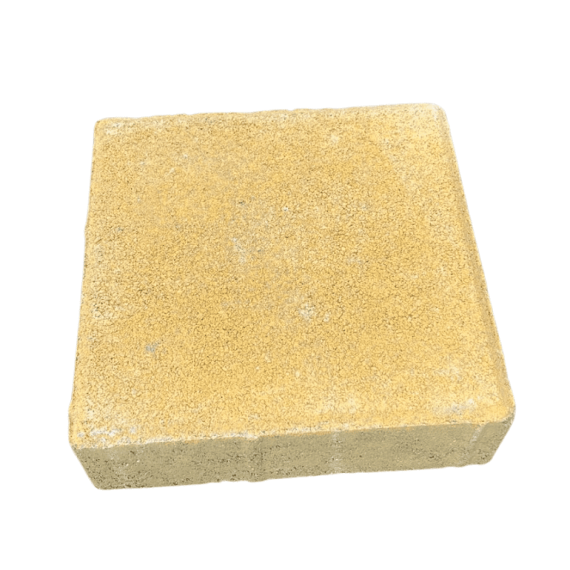 Concrete paving tile 20x20cm thickness 6cm yellow - etihadsouq.ae