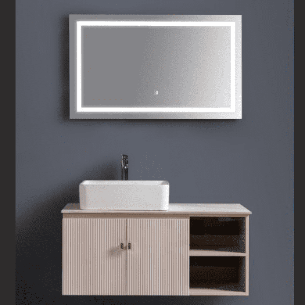 stylish rectangular mirror for bathroom