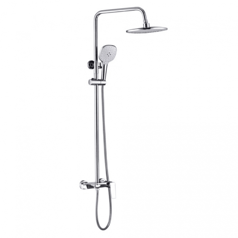 Modern chrome shower set Dubai - etihadsouq.ae