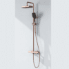 Rose gold shower set