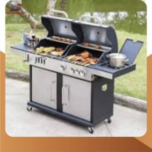 Stainless steel gas BBQ