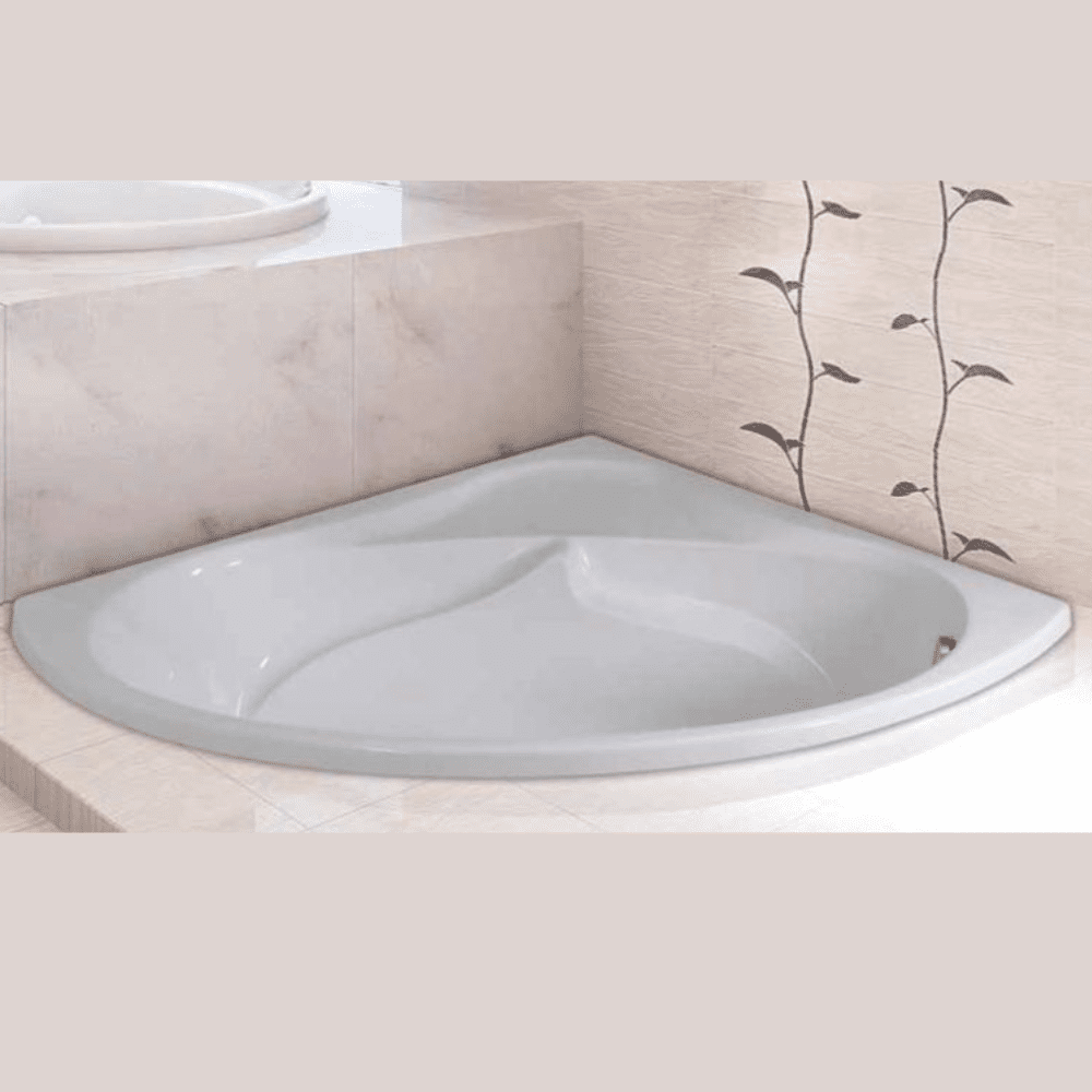 Leena corner bathtub size 130x130cm