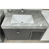 Bathroom cabinet with storage and led mirror size 80x50cm M6412