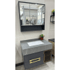 Bathroom cabinet with led mirror and storage size 80x50cm model 3064 2