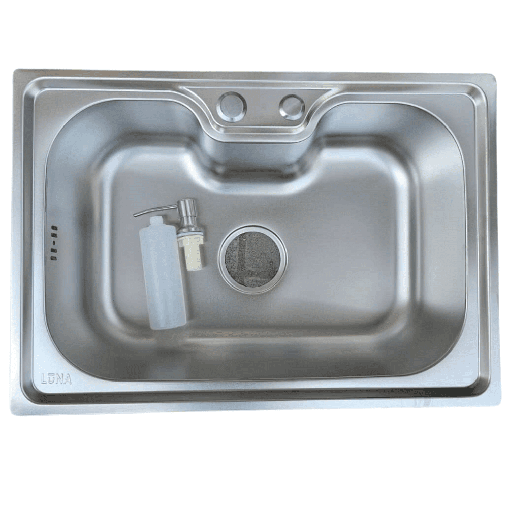 Stainless steel single bowl kitchen sink