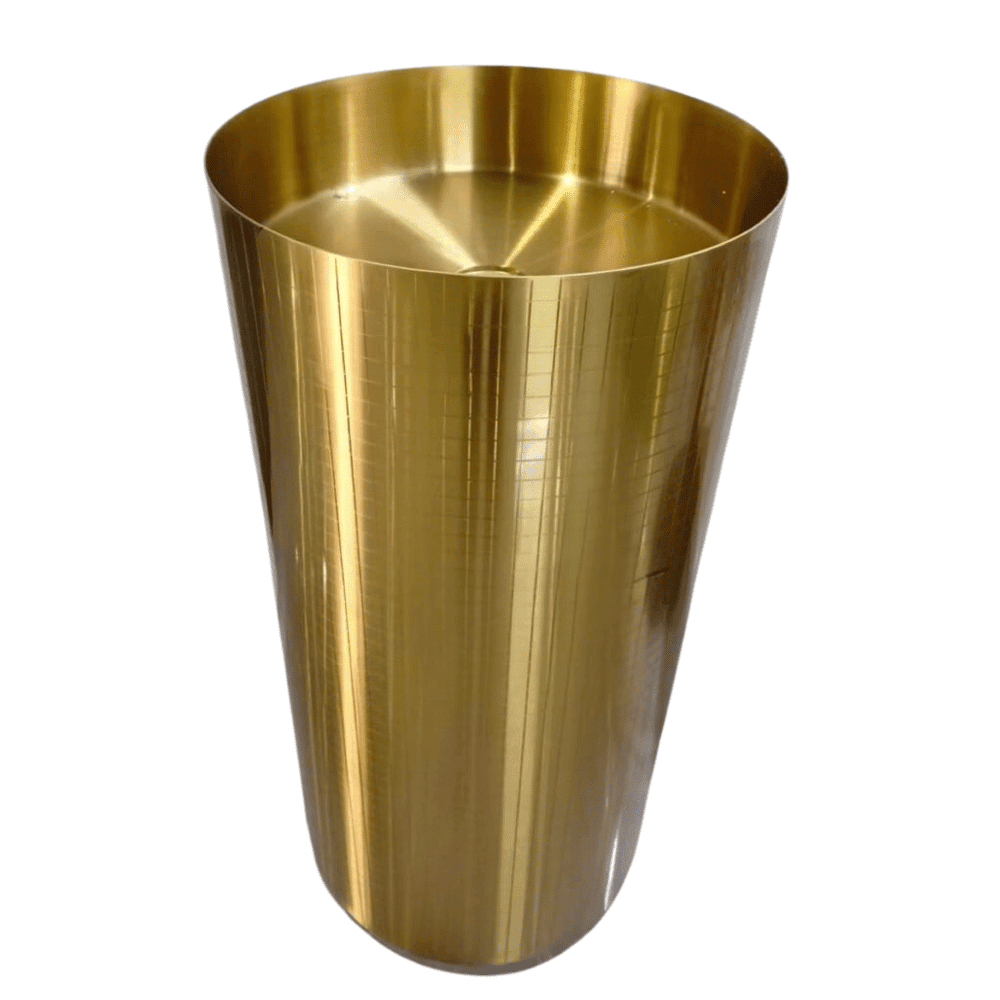 Elegant gold color freestanding washbasin 40x40x83cm