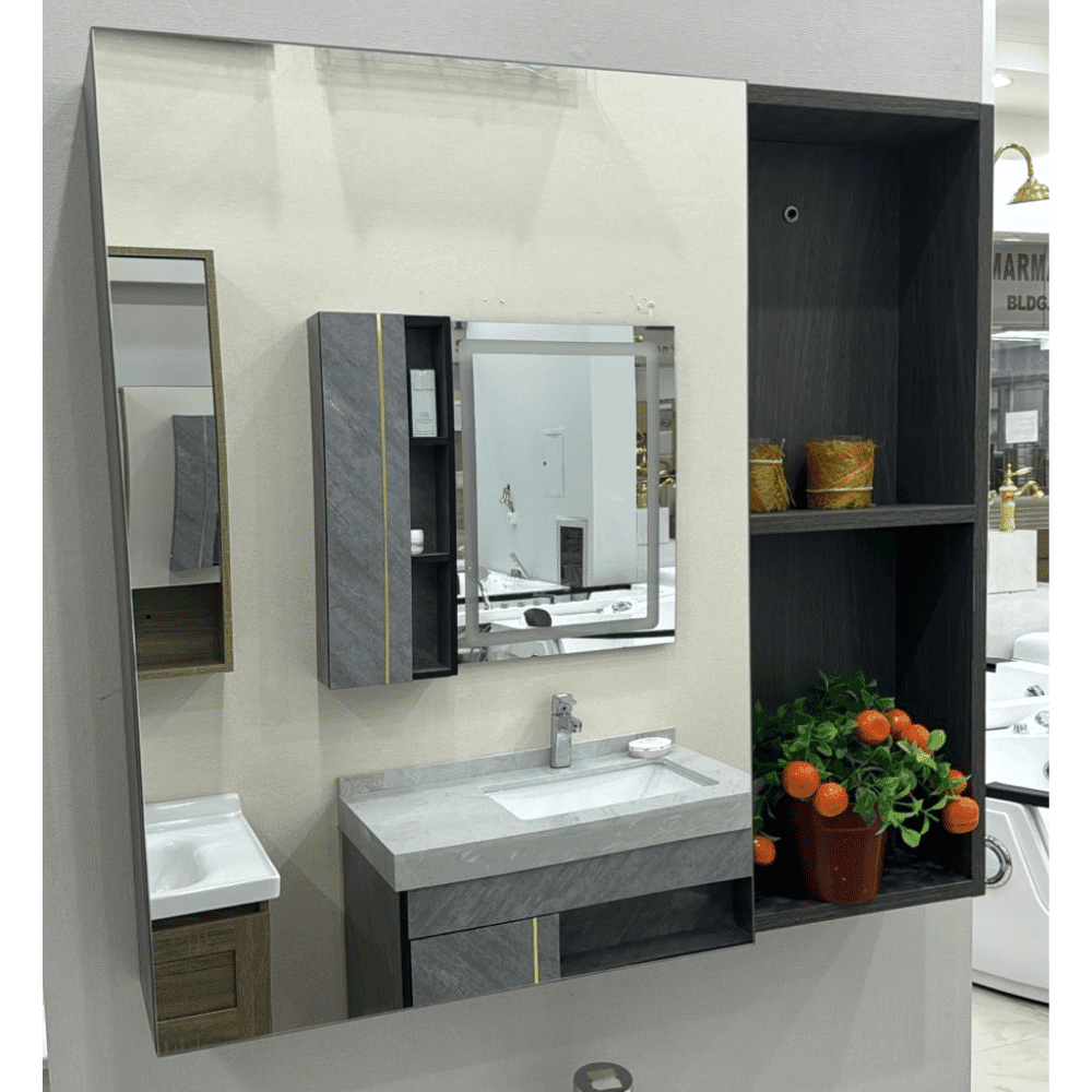 Bathroom cabinet with storage 6592 80 size 80x47cm