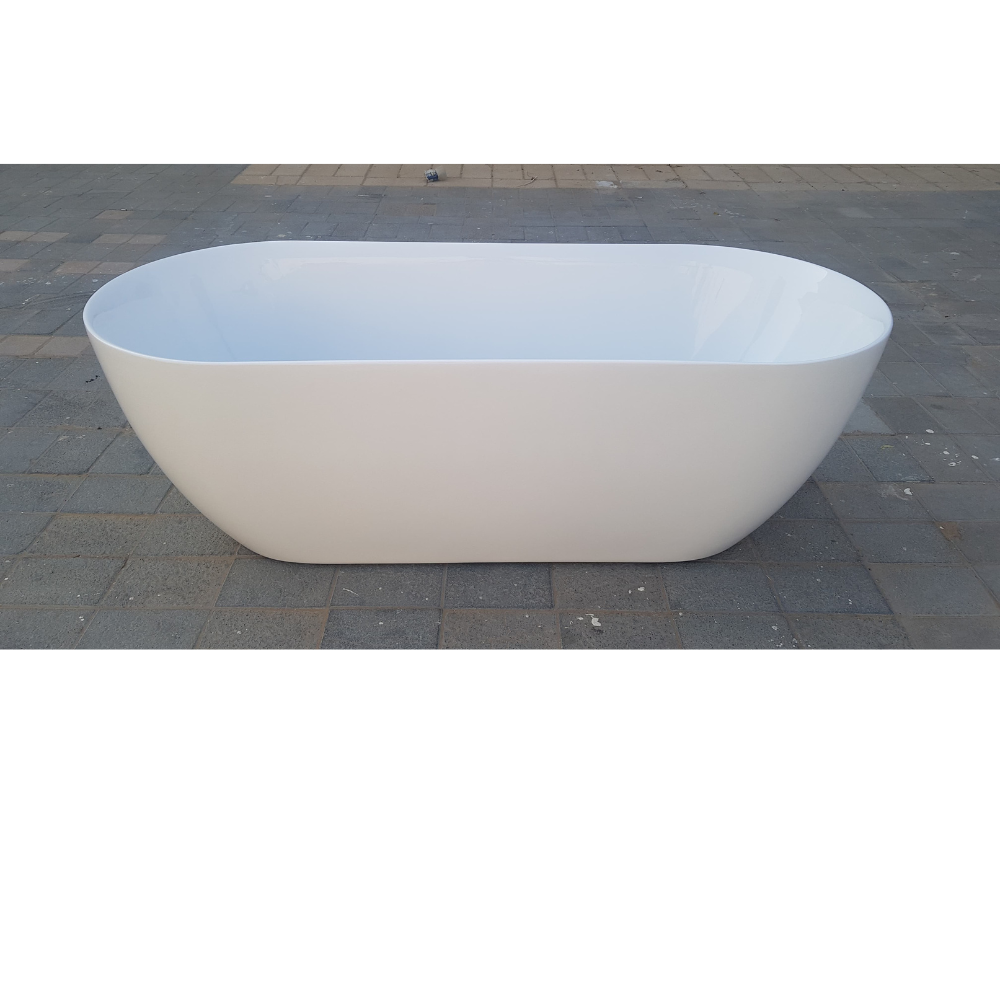 Freestanding bathtub toe top drain size 170×75 cm 150x75cm