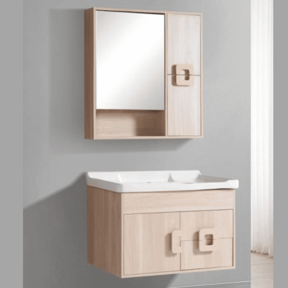 Wooden bathroom cabinet with storage size 80x48cm model 2138