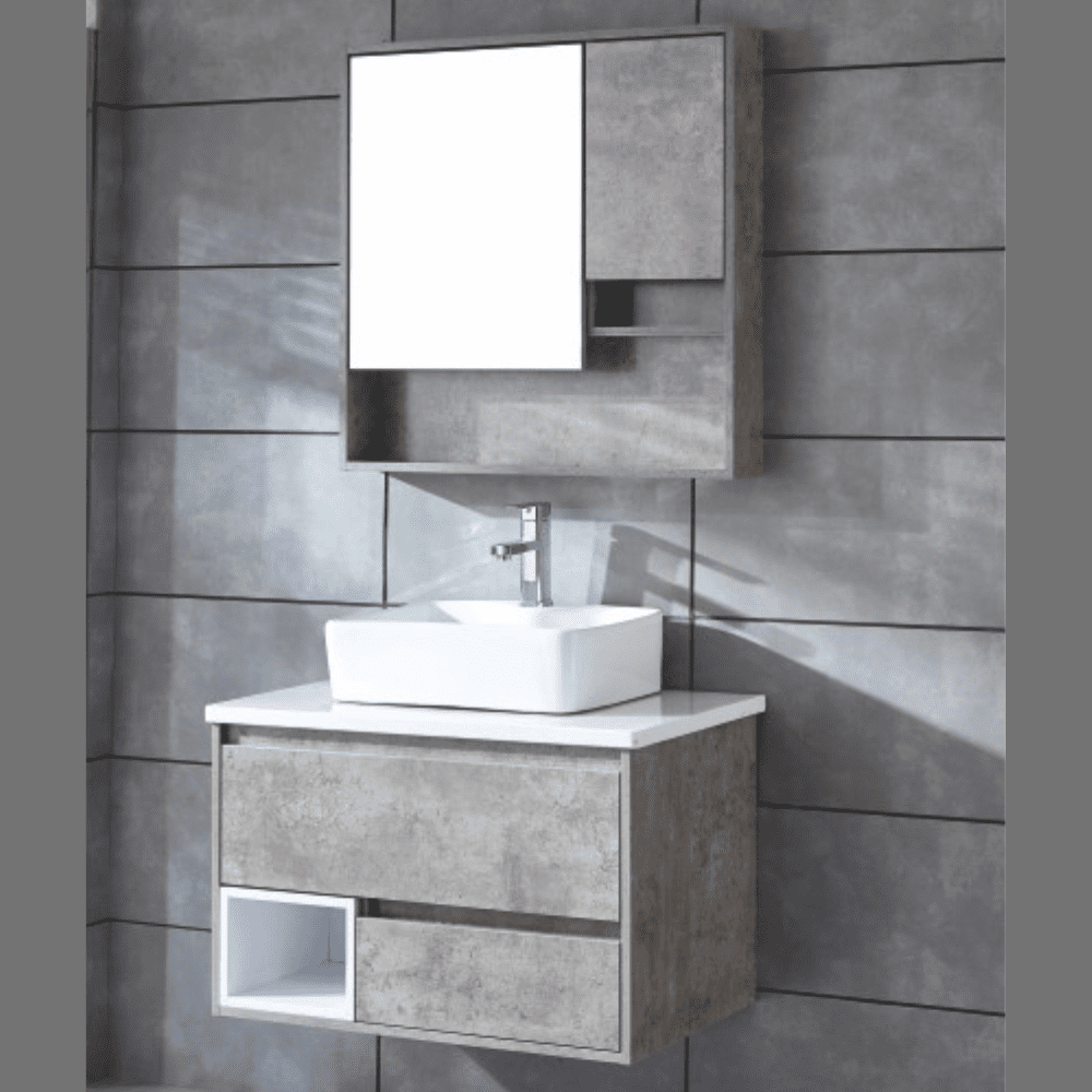 Bathroom cabinet with storage size 80x50cm 100x50cm M 7114