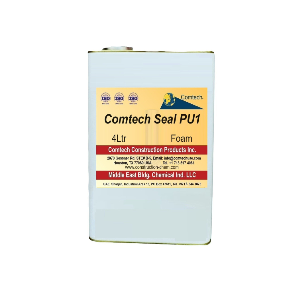 Comtech seal PU 1 4Ltr-polyurethane injection foam for sealing leaks in concrete elements