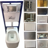 RONA Wall-Hung Toilet with Concealed Tank and Air Flush System