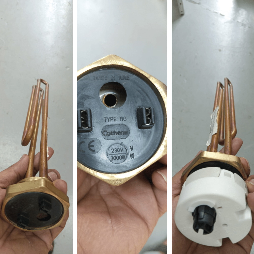 Cotherm TYPE RG 230V 3000W Thread Type Heating Element with Thermostat for Solar Water Heater