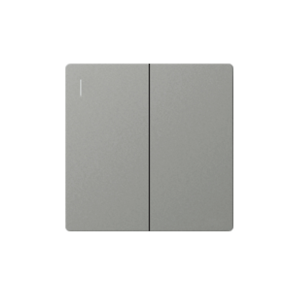 CJF F50 Series – 2 Gang 2 Way Switch (Grey)