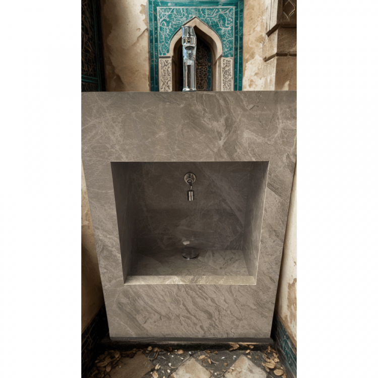 Freestanding floor stand wash basin for prayer room