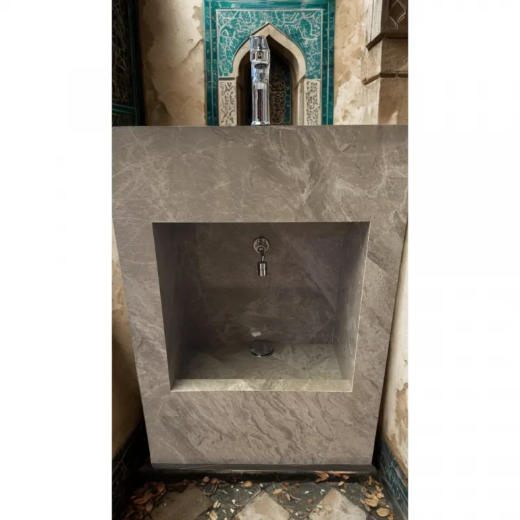 Freestanding floor stand wash basin for prayer room