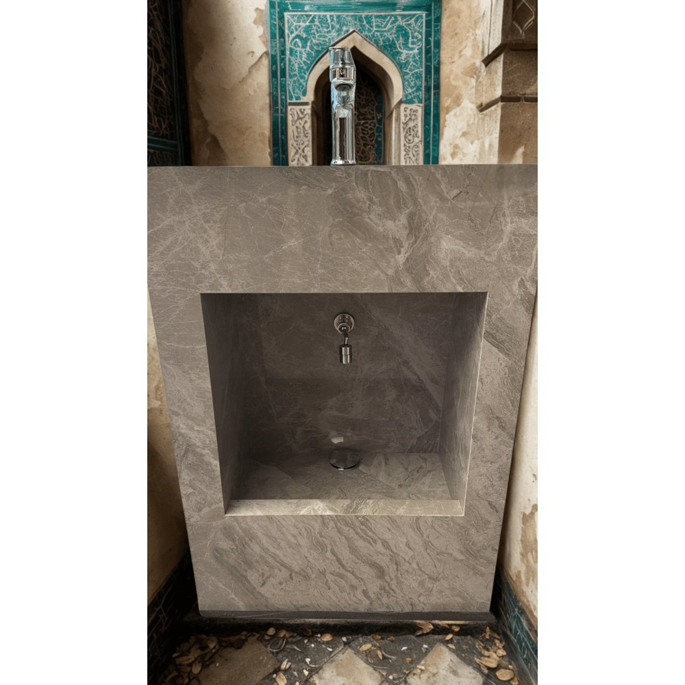 Freestanding floor stand wash basin for prayer room