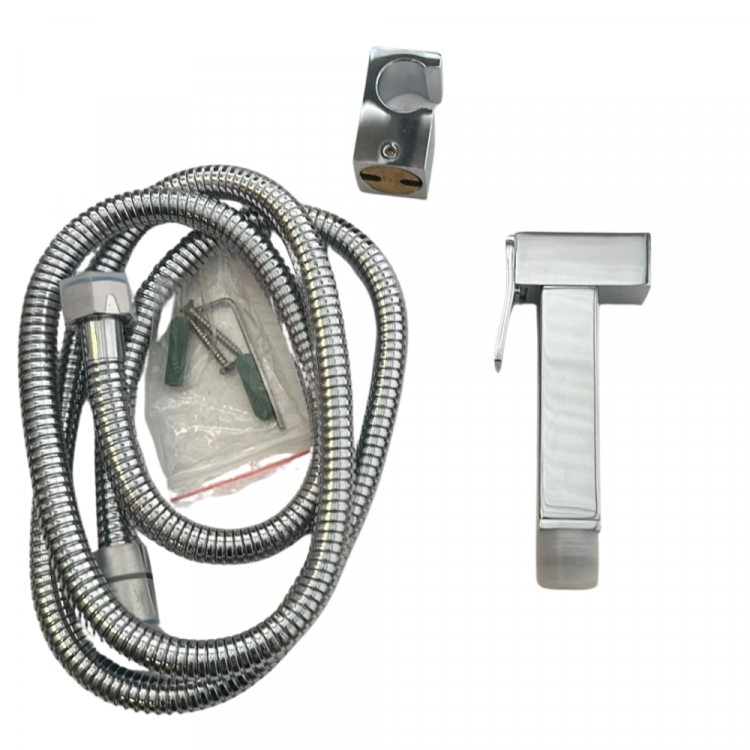 Luxury Silver Brass Shattaf Spray – Handheld Bidet Use Luxury Silver Brass Shattaf Spray – Handheld Bidet Use