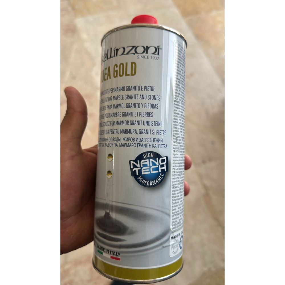 Bellinzoni IDEA GOLD for deep penetrating impregnator that provides long-lasting protection for natuaral stones